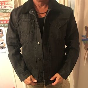 Harley Davison denim jacket.